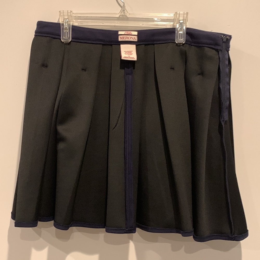 TT: Merona Navy Pleated Skater Skirt - Picture 7 of 15